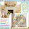 3 Pcs 49 ft Tinsel Garland Decorations Metallic Festooning Garland Glittering Sparkling for Mardi Gras Party Carnival Indoor Outdoor Hanging (Pastel Pink, Blue, Yellow, Easter)